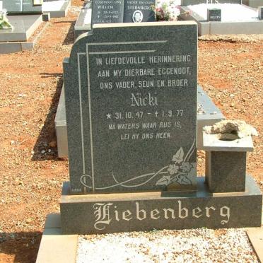LIEBENBERG Nicki 1947-1977
