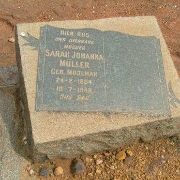 MULLER Sarah Johanna nee MOOLMAN 1864-1948