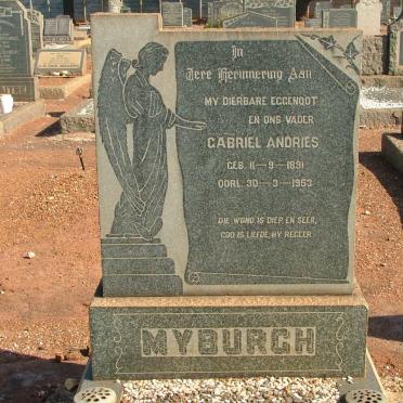 MYBURGH Gabriel Andries 1891-1953