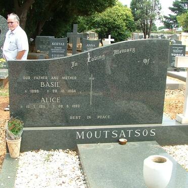 MOUTSATSOS Basil 1899-1964 &amp; Alice 1911-1983