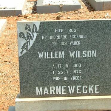 MARNEWECKE Willem Wilson 1903-1976