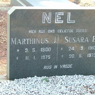 NEL Marthinus J. 1900-1975 &amp; Susara E. 1910-1973
