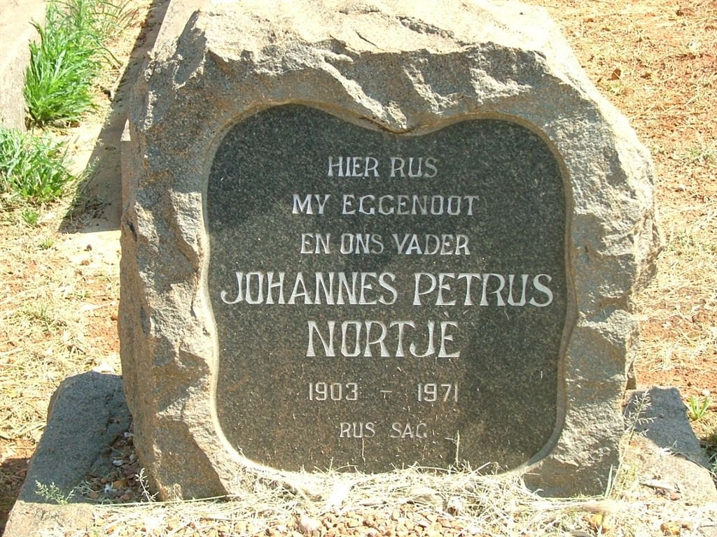 NORTJE Johannes Petrus 1903-1971