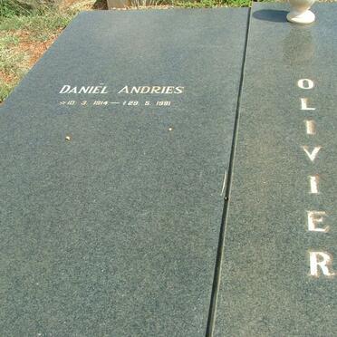 OLIVIER Daniel Andries 1914-1981 &amp; Gesina Susanna Catharina 1914-2006