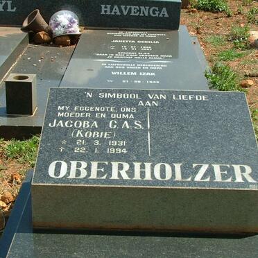 OBERHOLZER Jacoba C.A.S. 1931-1994