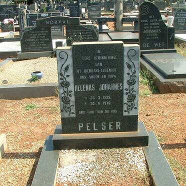 PELSER Helenas Johannes 1932-1976