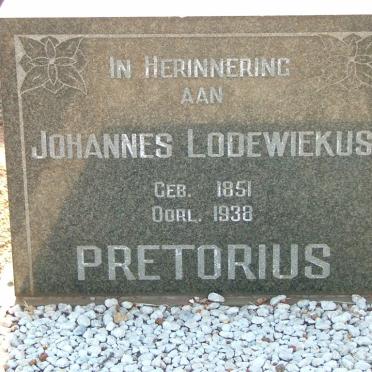 PRETORIUS Johannes Lodewiekus 1851-1938