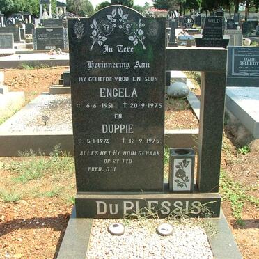 PLESSIS Engela, du  1951-1975 :: PLESSIS Duppie, du 1974-1975