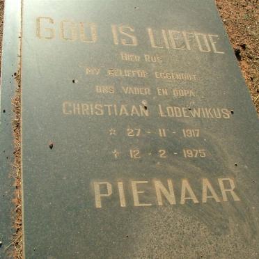 PIENAAR Christiaan Lodewikus 1917-1975