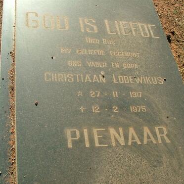 PIENAAR Christiaan Lodewikus 1917-1975