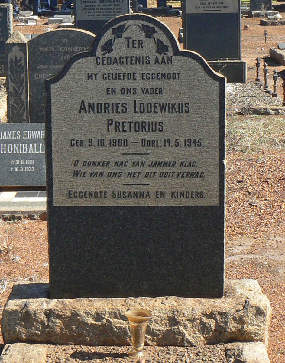PRETORIUS Andries Lodewikus 1900-1945