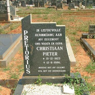 PRETORIUS Christiaan Pieter 1923-1986