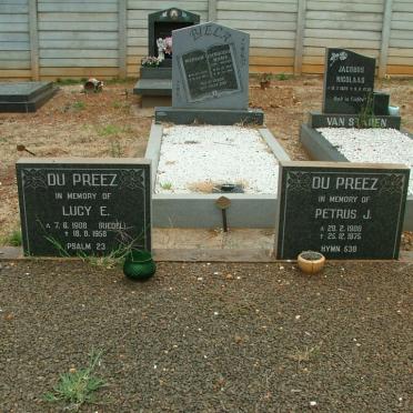 PREEZ Petrus J. 1908-1975 &amp; Lucy E. RIEDEL 1908-1958