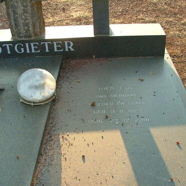 POTGIETER Hermanus 1917-1973 &amp; Anna 1923-2001 