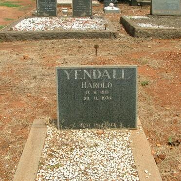 YENDALL Harold 1913-1978