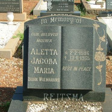 REITSMA Aletta Jacoba Maria 1886-1965