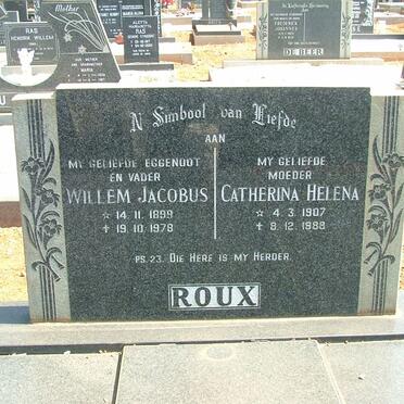 ROUX Willem Jacobus 1899-1978 &amp; Catherina Helena 1907-1988