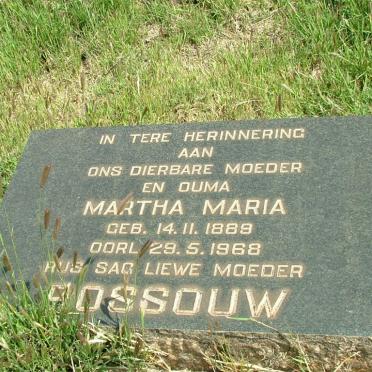 ROSSOUW Martha Maria 1889-1968
