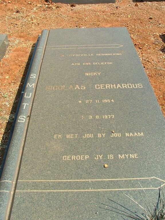 SMUTS Nicolaas Gerhardus 1954-1977
