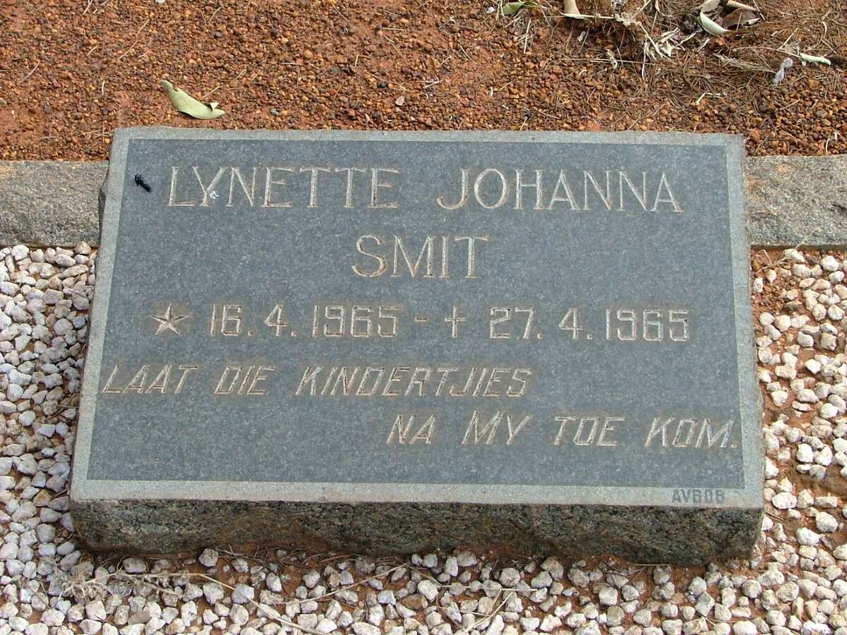 SMIT Lynette Johanna 1965-1965