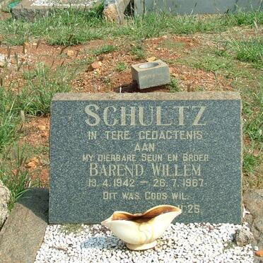SCHULTZ Barend Willem 1943-1967