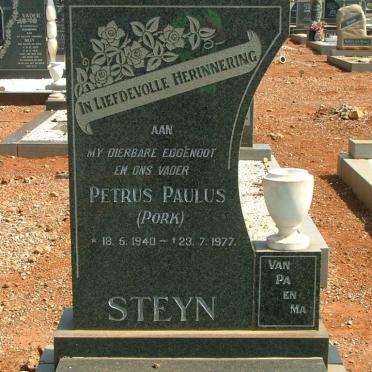 STEYN Petrus Paulus 1940-1977