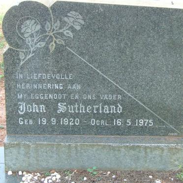 SUTHERLAND John 1920-1975