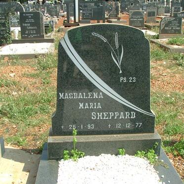 SHEPPARD Magdalena Maria 1893-1977