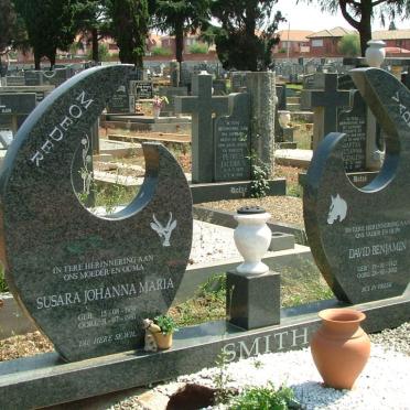 SMITH David Benjamin 1921-2002 &amp; Susara Johanna Maria 1939-1981
