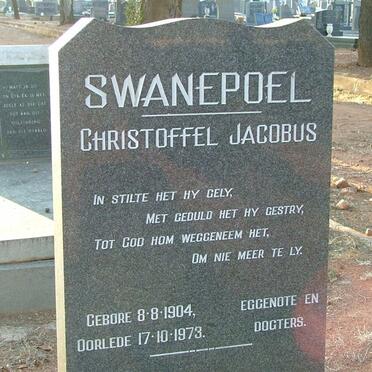 SWANEPOEL Christoffel Jacobus 1904-1973