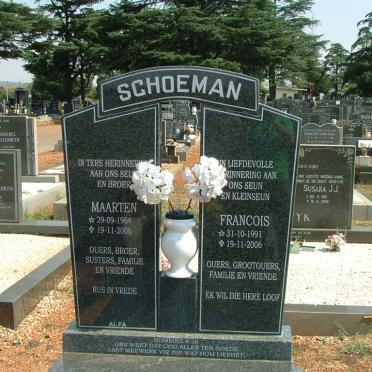 SCHOEMAN Maarten 1964-2006 :: SCHOEMAN Francois 1991-2006