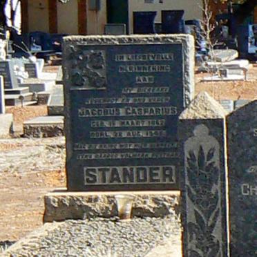 STANDER Jacobus Casparus 1862-1941?
