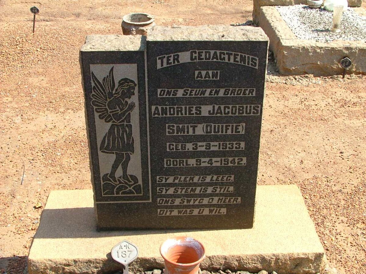 SMIT Andries Jacobus 1933-1942