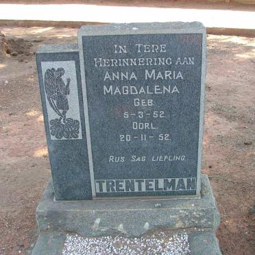 TRENTELMAN Anna Maria Magdalena 1952-1952