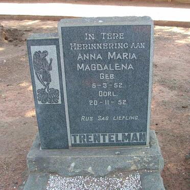 TRENTELMAN Anna Maria Magdalena 1952-1952