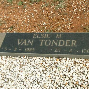 TONDER Elsie, van 1928-1968