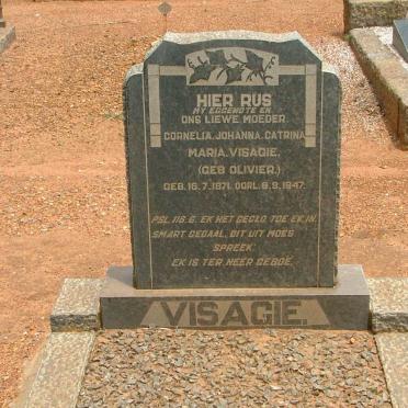 VISAGIE Cornelia Johanna Catrina Maria nee OLIVIER 1871-1947