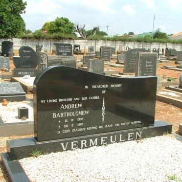 VERMEULEN Andrew Bartholomew 1930-1983