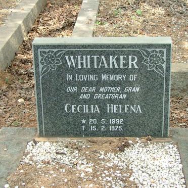 WHITAKER Cecilia Helena 18921975
