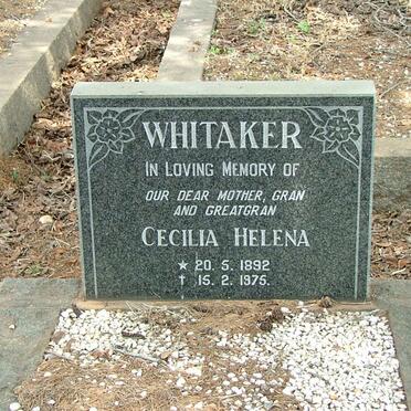 WHITAKER Cecilia Helena 18921975