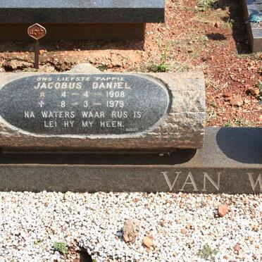 WYK Jacobus Daniel, van 1908-1979 &amp; Anna Celliers 1910-1991