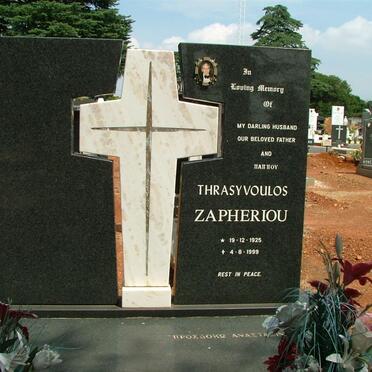 ZAPHERIOU Thrasyvoulos 1925-1999