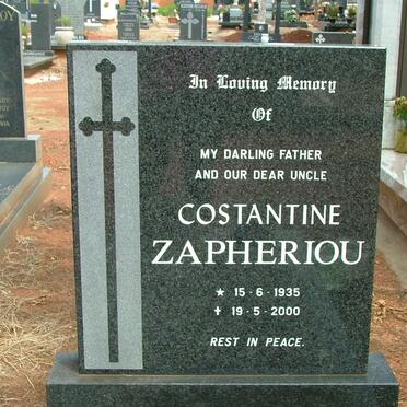 ZAPHERIOU Constantine 1935-2000