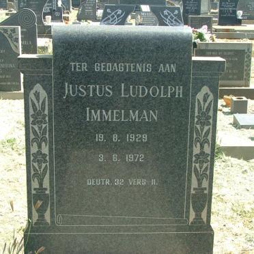 IMMELMAN Justus Ludolph 1929-1972