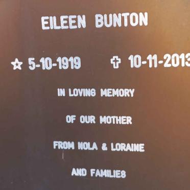 BUNTON Eileen 1919-2013