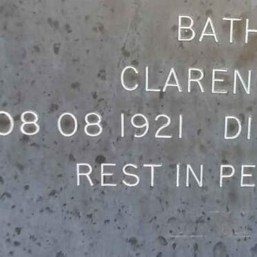 BATH Clarence 1921-2002