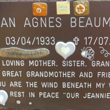 BEAUMONT Jean Agnes 1933-2011