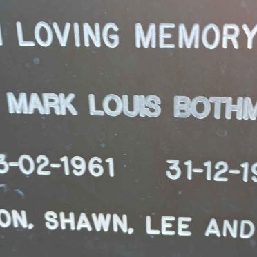 BOTHMA Mark Louis 1961-1995