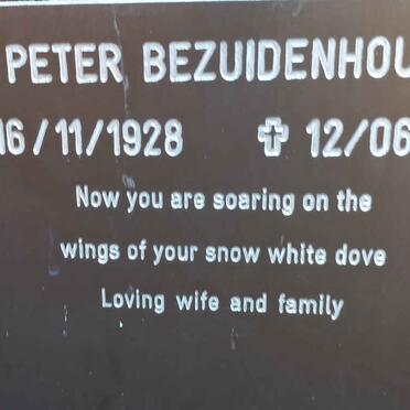 BEZUIDENHOUT Peter 1928-2014