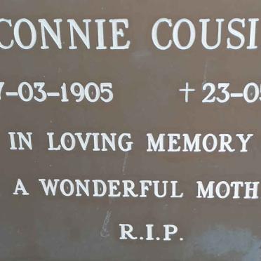 COUSINS Connie 1905-1998